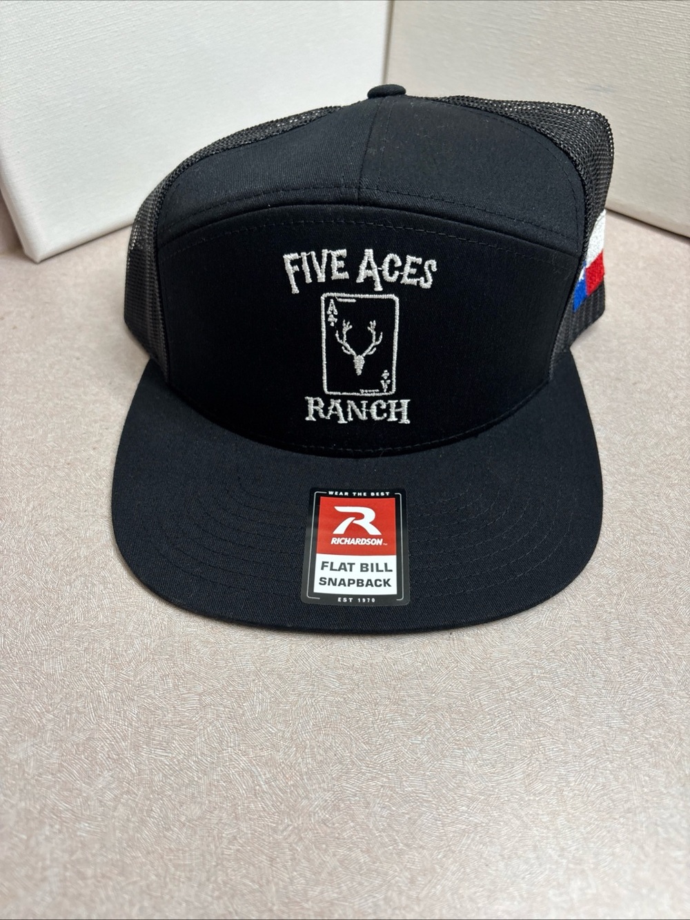 Texas Five Aces Ranch Lone Star State Cowboys Trucker Hat Cap Mesh Richardson